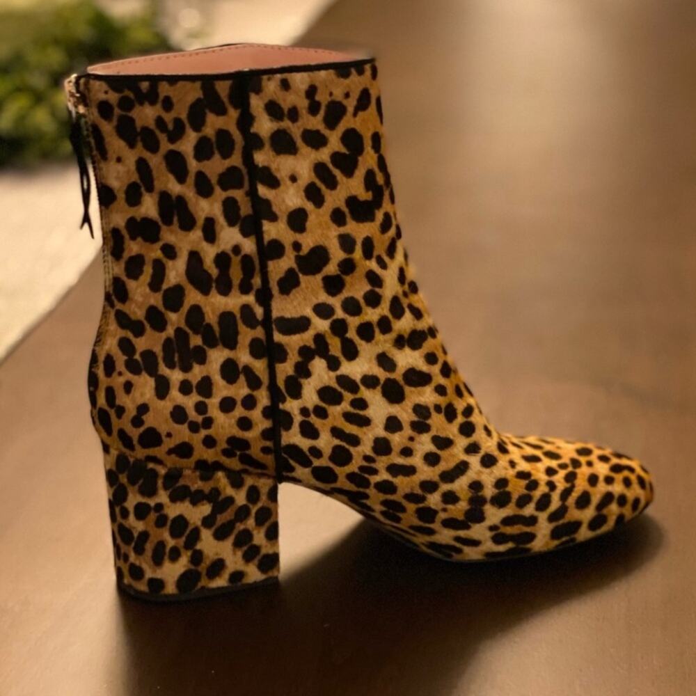 Leopard Print Ankle Boots J Crew